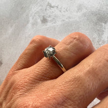 Load image into Gallery viewer, 1.09ct Round Cut Salt & Pepper Solitaire Ring
