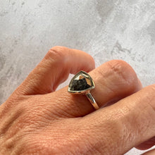 Load image into Gallery viewer, 2.17ct Trillion Cut Salt & Pepper Diamond Solitaire Ring