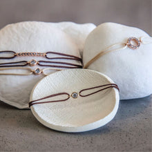 Load image into Gallery viewer, 3mm Solitaire Salt & Pepper Diamond Cord Bracelet