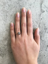 Load image into Gallery viewer, 1.4ct Trillion Cut Salt & Pepper Diamond Solitaire Ring