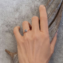 Load image into Gallery viewer, 0.75ct Oval Cut Salt & Pepper Diamond Ring (Rose Gold)