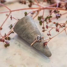 Load image into Gallery viewer, 0.73ct Round Cut Salt & Pepper Diamond Ring (Rose Gold)