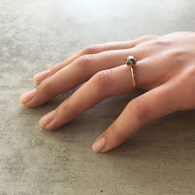 Load image into Gallery viewer, 1.09ct Hexagon Cut Salt & Pepper Diamond Ring