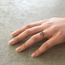 Load image into Gallery viewer, 1.06ct Pear Cut Salt & Pepper Diamond Solitaire Ring