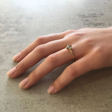 Load image into Gallery viewer, 1.17ct Round Cut Salt & Pepper Diamond Solitaire Ring