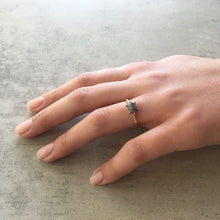 Load image into Gallery viewer, 1.09ct Hexagon Cut Salt & Pepper Diamond Ring