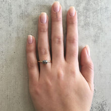 Load image into Gallery viewer, 1.09ct Hexagon Cut Salt & Pepper Diamond Ring