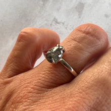 Load image into Gallery viewer, 1.33ct Pear Cut Salt &amp; Pepper Diamond Solitaire Ring
